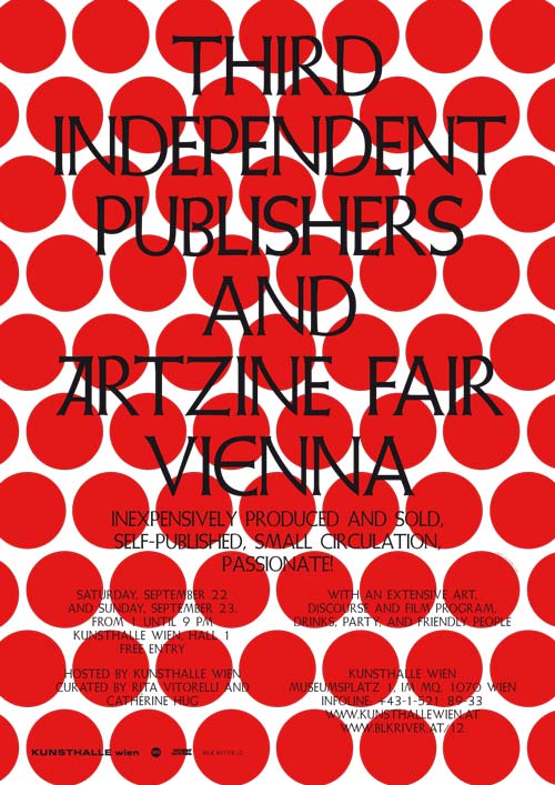 ZineFair Vienna MQ Halle 1
<br />
22.-23.09.2012