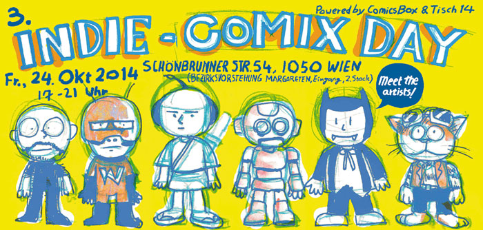 Indie Comix Day 24.10. Schönbrunnerstr. 54